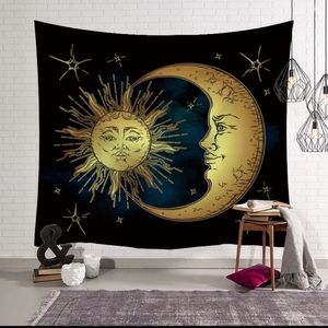 Nwot Lot of two tapestry sun and moon 79x59in